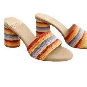 NWOT JEFFREY CAMPBELL Pinarella Heels In Colourful Jute – Sz 9